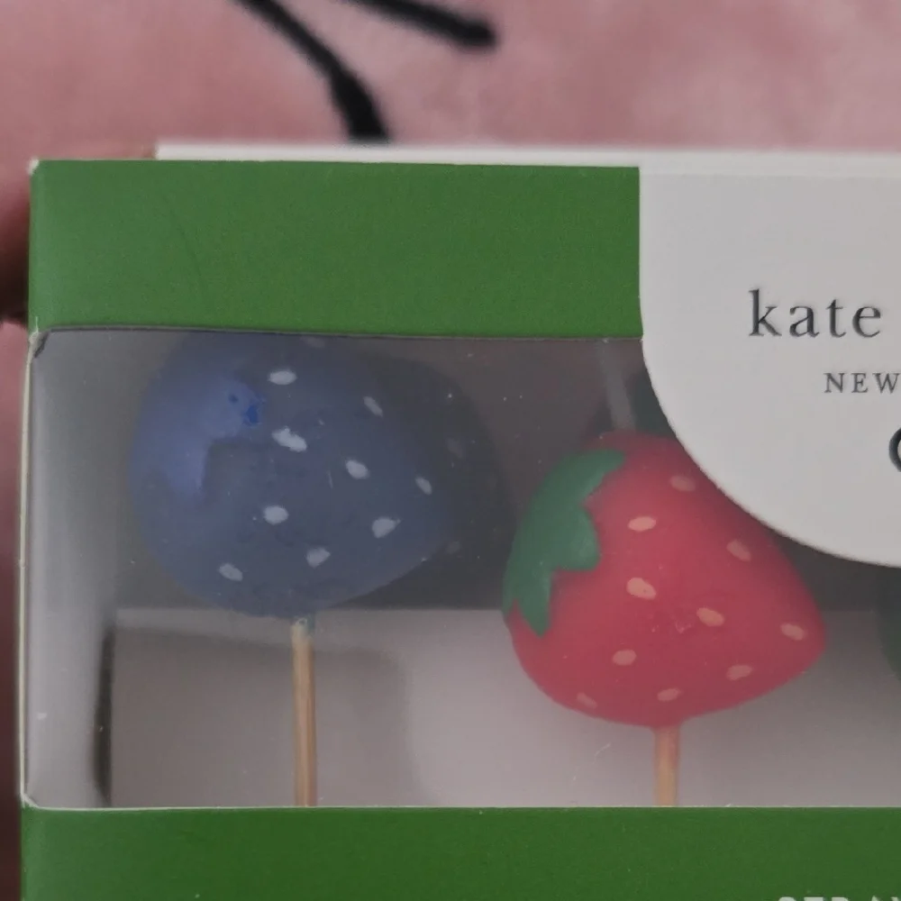 Kate Spade Strawberry and Heart Candles - Multicolor